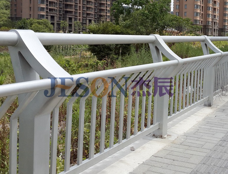 不锈钢双扶手桥梁栏杆 JH-Q12